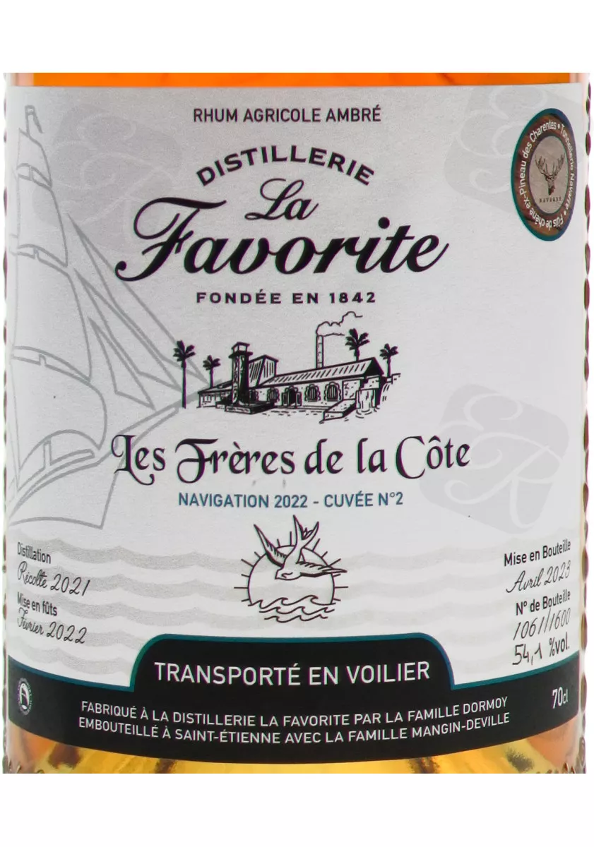La Favorite - Les Frères De La Côte - Navigation 2022 Cuvée N°2 Finish Fût Pineau Des Charentes 3 La Favorite - Les Frères De La Côte - Navigation 2022 Cuvée N°2 Finish Fût Pineau Des Charentes