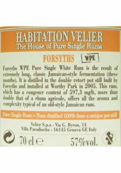 Habitation Velier - Forsyths White White Rum Pot Stil (2nd Release) 9 Habitation Velier - Forsyths White White Rum Pot Stil (2nd Release) -Kerry Wines Magasin rhum habitation velier forsyths white white rum pot stil 2nd release 3