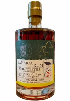 RumClub Private Selection - Ed. 27 Clarendon 1995 EMB 27 Ans